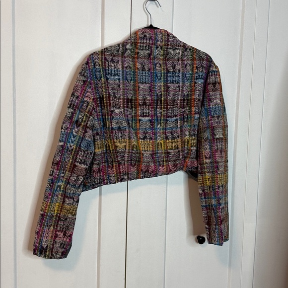 Vintage Amara Multicolor Women's Blazer Cardigan Bolero - Picture 3 of 3